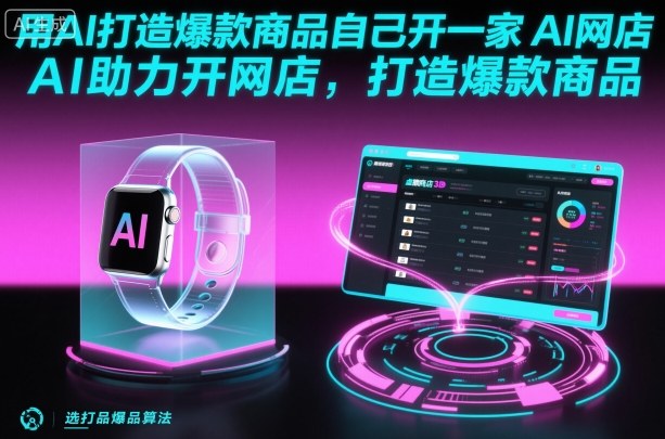 用AI打造爆款商品自己开一家AI网店，AI助力开网店，打造爆款商品_菜菜笔记