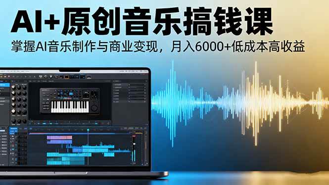 （16324期）AI+原创音乐搞钱课：掌握AI音乐制作与商业变现，月入6000+低成本高收益_菜菜笔记