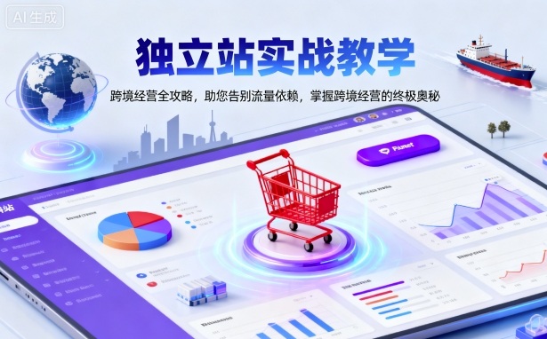 独立站实战教学，跨境经营全攻略，助您告别流量依赖，掌握跨境经营的终极奥_菜菜笔记