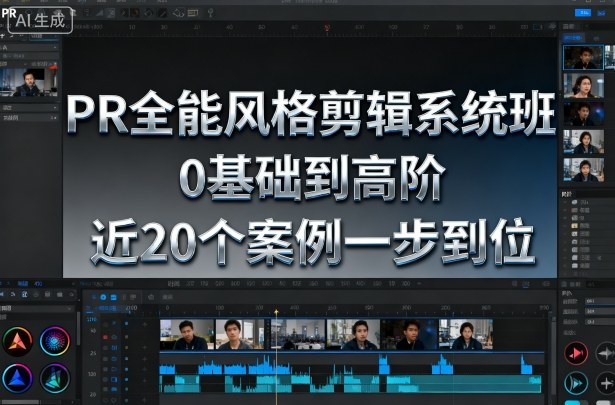 PR全能风格剪辑系统班，0基础到高阶，近20个案例一步到位_菜菜笔记