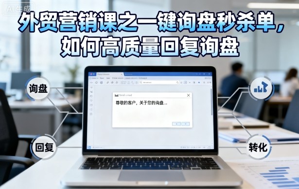 外贸营销课之一键询盘秒杀单，如何高质量回复询盘_菜菜笔记