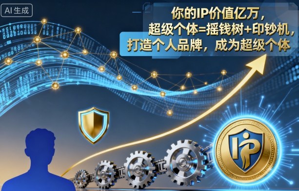 你的IP价值亿万，超级个体=摇钱树+印钞机，打造个人品牌，成为超级个体_菜菜笔记