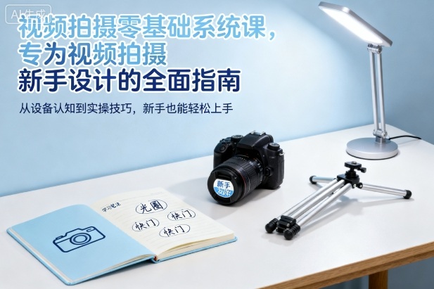 视频拍摄零基础系统课，专为视频拍摄新手设计的全面指南_菜菜笔记