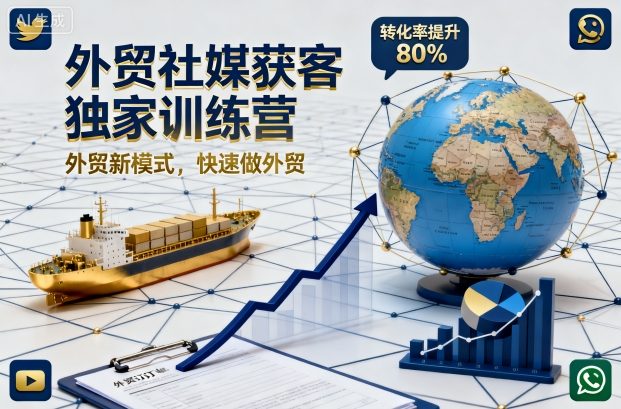 外贸社媒获客独家训练营，外贸新模式，快速做外贸_菜菜笔记