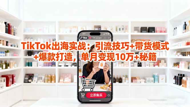 （16358期）「TikTok出海实战」引流技巧+带货模式+爆款打造，单月变现10万+秘籍_菜菜笔记