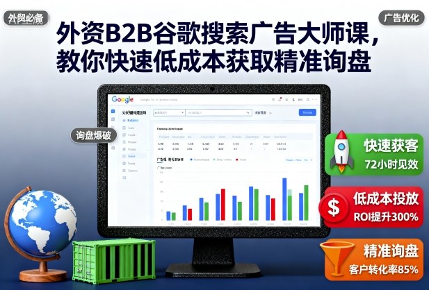 外资B2B谷歌搜索广告大师课，教你快速低成本获取精准询盘_菜菜笔记