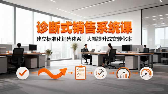 （16435期）诊断式销售系统课，建立标准化销售体系，大幅提升成交转化率_菜菜笔记