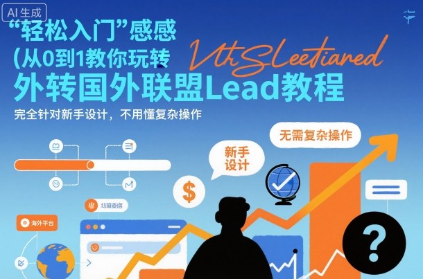 国外联盟賺美刀项目，从0到1教你玩转国外联盟Lead教程，纯新手可操作性100%_菜菜笔记