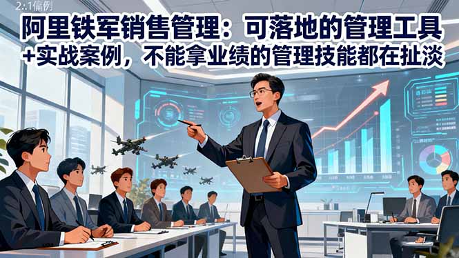 阿里铁军销售管理：可落地的管理工具+实战案例，不能拿业绩的管理都在扯淡_菜菜笔记