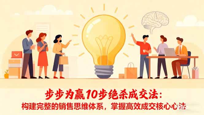 （16465期）步步为赢10步绝杀成交法：构建完整的销售思维体系，掌握高效成交核心心法_菜菜笔记