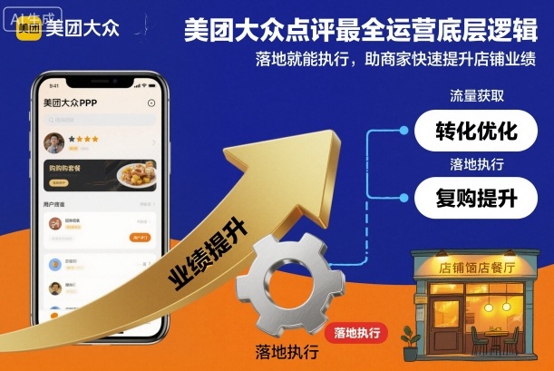 美团大众点评最全运营底层逻辑，落地就能执行，助商家快速提升店铺业绩_菜菜笔记