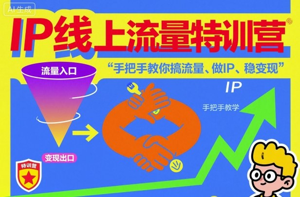 IP线上流量特训营,手把手教你搞流量、做IP、稳变现_菜菜笔记
