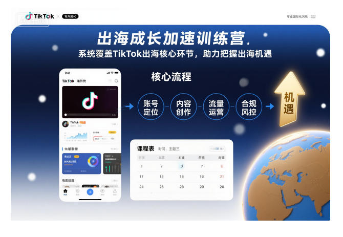出海成长加速训练营，系统覆盖TikTok出海核心环节，助力把握出海机遇（更新）_菜菜笔记