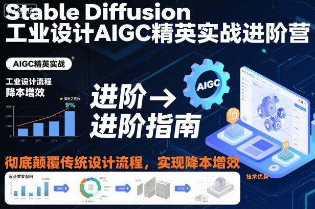 Stable Diffusion工业设计AIGC精英实战进阶营，彻底颠覆传统设计流程，实现降本增效_菜菜笔记