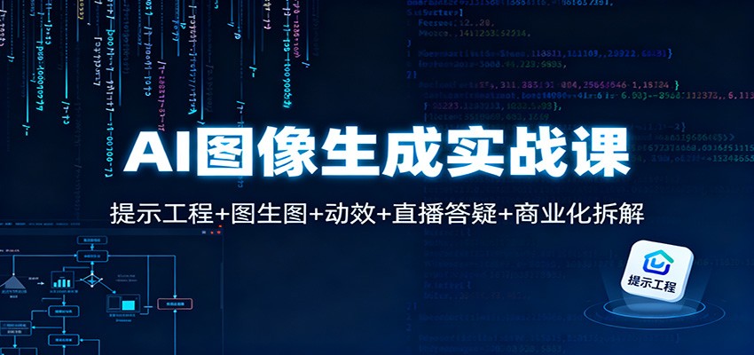 AI图像生成实战课：提示工程+图生图+动效+直播答疑+商业化拆解_菜菜笔记