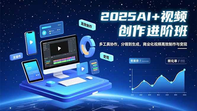 （16622期）AI+视频创作进阶班：多工具协作，分镜到生成，商业化视频高效制作与变现_菜菜笔记