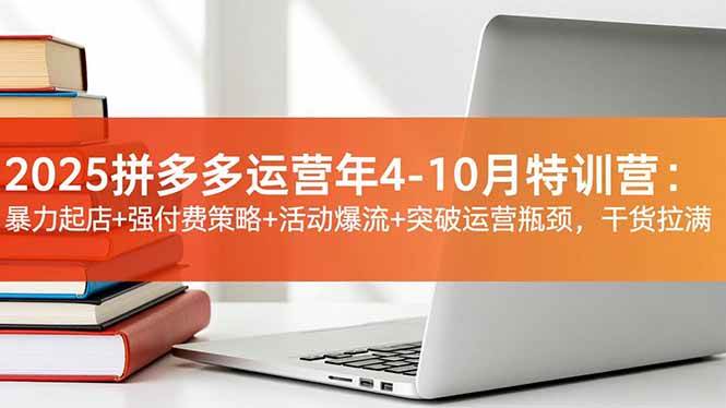 （16642期）2025拼多多运营年4-10月特训营：暴力起店+强付费策略+活动爆流+突破运营瓶颈，干货拉满_菜菜笔记