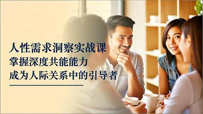 （16683期）人性需求洞察实战课，掌握深度共感能力，成为人际关系中的引导者_菜菜笔记