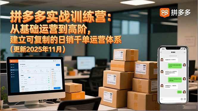 （16700期）拼多多实战训练营：从基础运营到高阶，建立可复制的日销千单运营体系（更新11月）_菜菜笔记