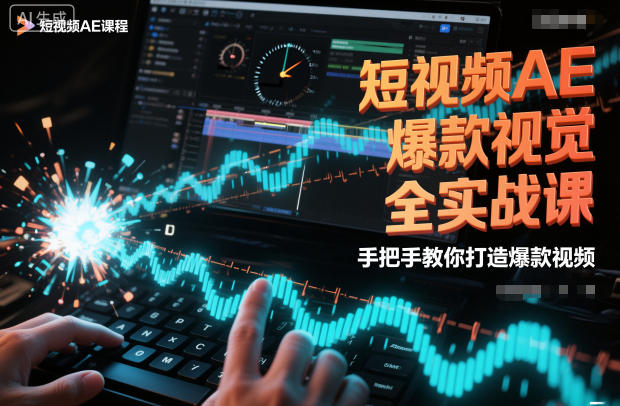 短视频AE爆款视觉全实战课，手把手教你打造爆款视频_菜菜笔记