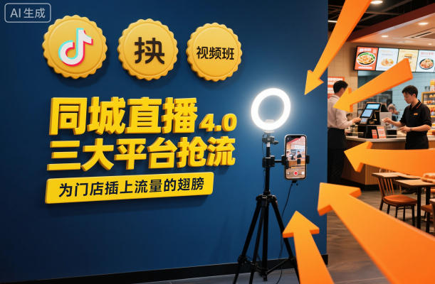 同城直播实操班4.0，三大平台抢流，为门店插上流量的翅膀_菜菜笔记