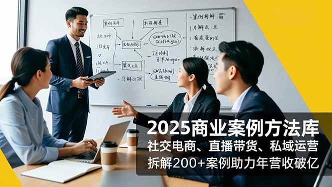 （16713期）2025商业案例方法库，社交电商、直播带货、私域运营，拆解200+案例助力年营收破亿_菜菜笔记