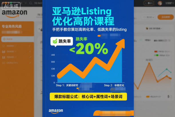 亚马逊Listing优化高阶课程，手把手教你策划高转化率、低跳失率的listing_菜菜笔记