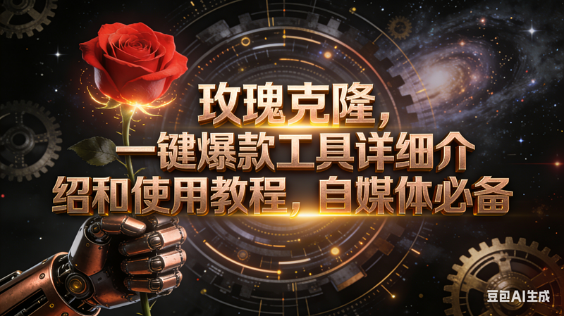 （16792期）玫瑰克隆工具，自媒体必备，一键爆款工具详细介绍和使用教程_菜菜笔记