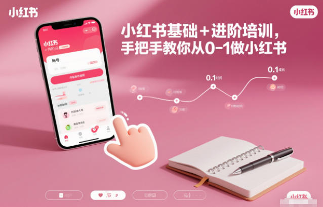 小红书基础+进阶培训，手把手教你从0-1做小红书_菜菜笔记