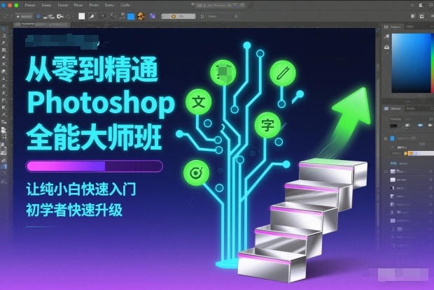 从零到精通Photoshop全能大师班，让纯小白快速入门，初学者快速升级_菜菜笔记
