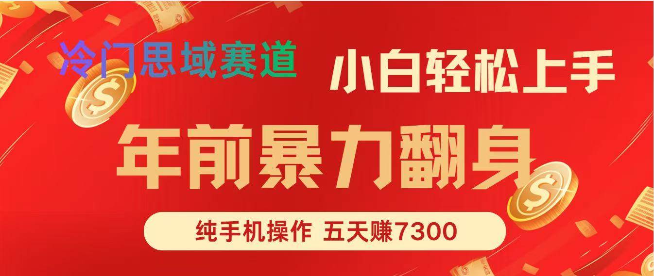 （16881期）年前爆火项目，每单可以赚个300-2000，5天赚了7300_菜菜笔记