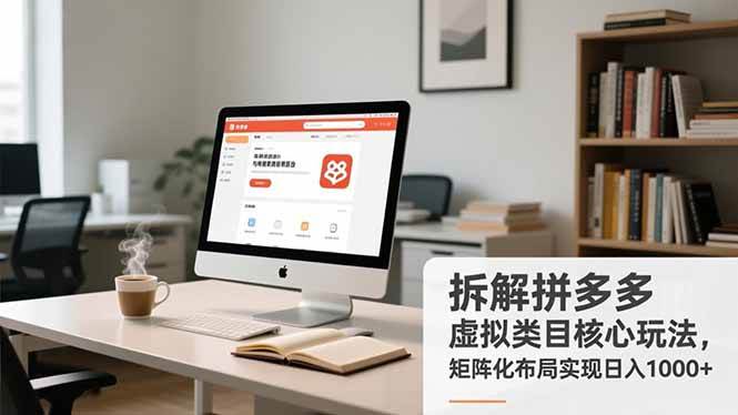 （16906期）拆解拼多多虚拟类目核心玩法，矩阵化布局实现日入1000+_菜菜笔记