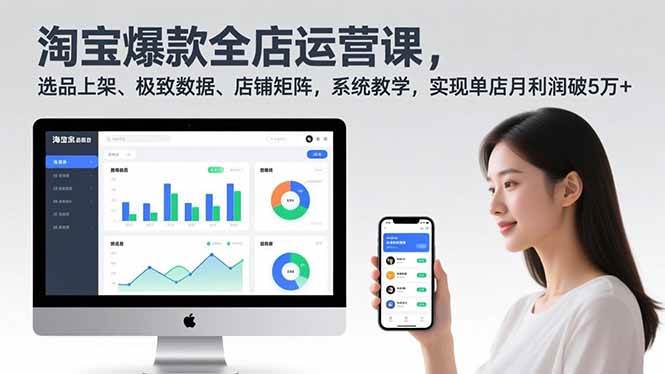 （16928期）淘宝爆款全店运营课2.0，选品上架、极致数据、店铺矩阵，系统教学，实现单店月利润破5万+_菜菜笔记