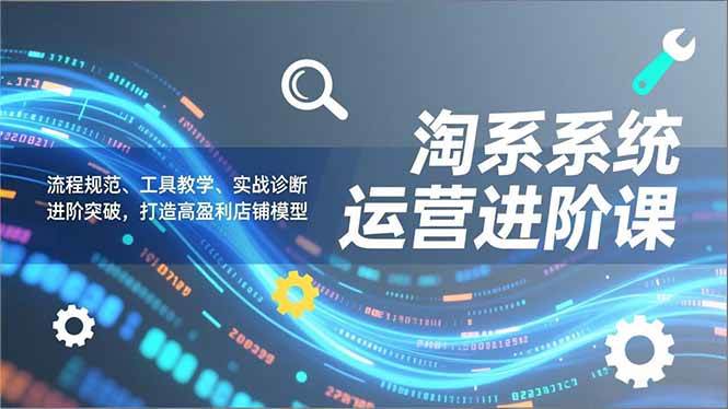 （16927期）淘系系统运营进阶课2.0，流程规范、工具教学、实战诊断，进阶突破，打造高盈利店铺模型_菜菜笔记