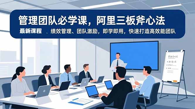 管理团队必学课，阿里三板斧心法、绩效管理、团队激励，即学即用，快速打造高效能团队_菜菜笔记