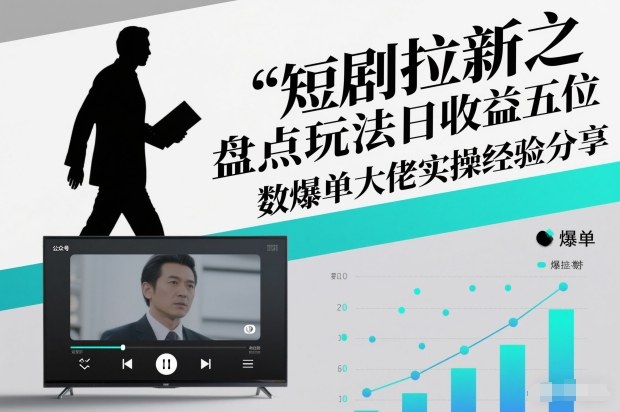 短剧拉新之盘点玩法日收益五位数爆单大佬实操经验分享 短剧拉新之盘点类简单粗暴的玩法全流程实操课，小白也能轻松做_菜菜笔记
