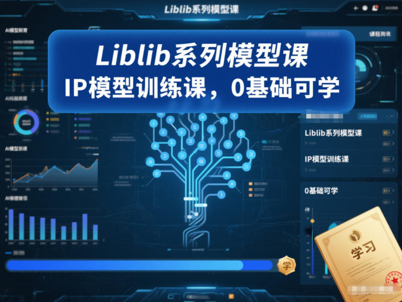 Liblib系列模型课，IP模型训练课，0基础可学_菜菜笔记