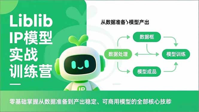 Liblib IP模型实战训练营，零基础掌握从数据准备到产出稳定、可商用模型的全部核心技能_菜菜笔记