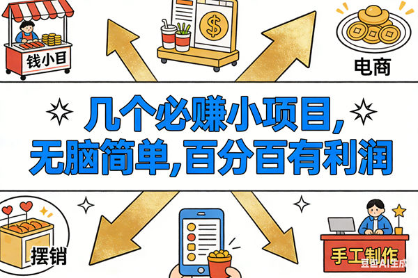 （16956期）9个必赚小项目，无脑简单，百分百有利润，副业首选，日入200+_菜菜笔记