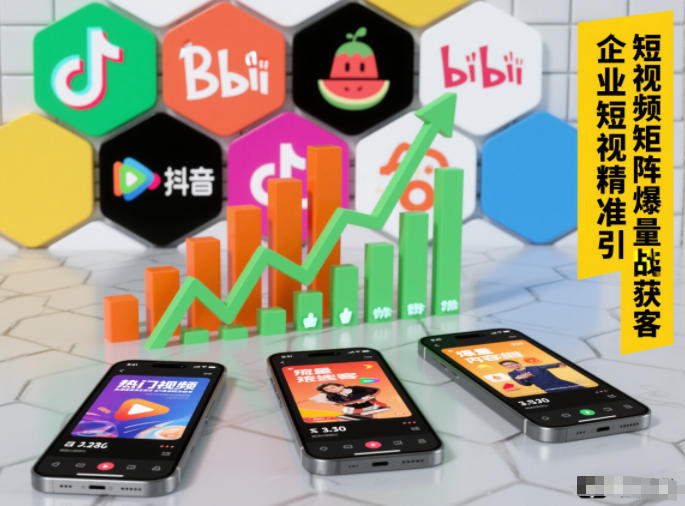 企业短视频精准引流矩阵获客，短视频矩阵爆量战法_菜菜笔记
