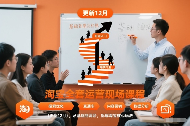 淘宝全套运营现场课程（更新12月），从基础到高阶，拆解淘宝核心玩法_菜菜笔记
