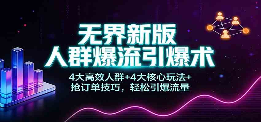 无界新版人群爆流引爆术：4大高效人群+4大核心玩法+抢订单技巧，轻松引爆流量_菜菜笔记