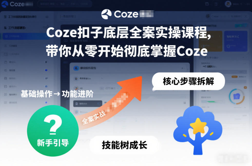 Coze扣子底层全案实操课程，带你从零开始彻底掌握Coze_菜菜笔记