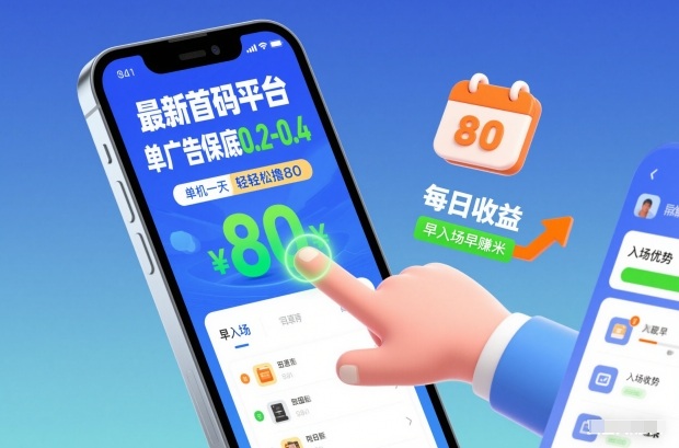 最新首码平台，单广告保底0.2-0.4，单机一天轻松撸80，早入场早賺米【揭秘】_菜菜笔记