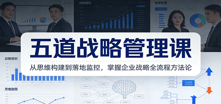 五道战略管理课：从思维构建到落地监控，掌握企业战略全流程方法论_菜菜笔记