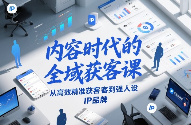 内容时代的全域获客课，从高效精准获客到强人设IP品牌_菜菜笔记