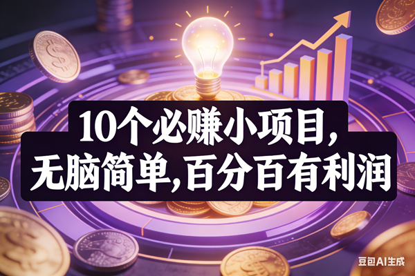 （17169期）10个必赚小项目，无脑简单，百分百有利润，副业首选，日入200+_菜菜笔记