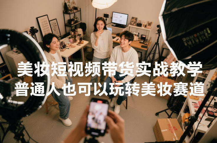 美妆短视频带货实战教学，普通人也可以玩转美妆赛道_菜菜笔记