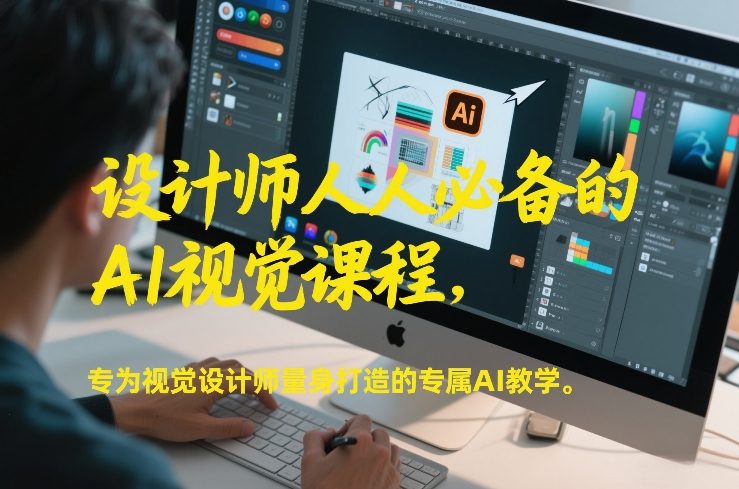 设计师人人必备的AI视觉课程，专为视觉设计师量身打造的专属AI教学_菜菜笔记