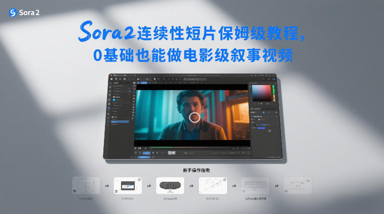 Sora2连续性短片保姆级教程，0基础也能做电影级叙事视频_菜菜笔记